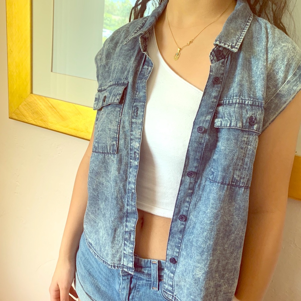 Juniors New Jeans Shirt,Top.